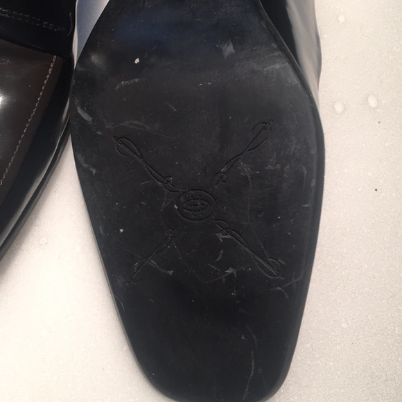 Cole Haan Vintage Brazil Black/Brown Heels 10B - Picture 5 of 6